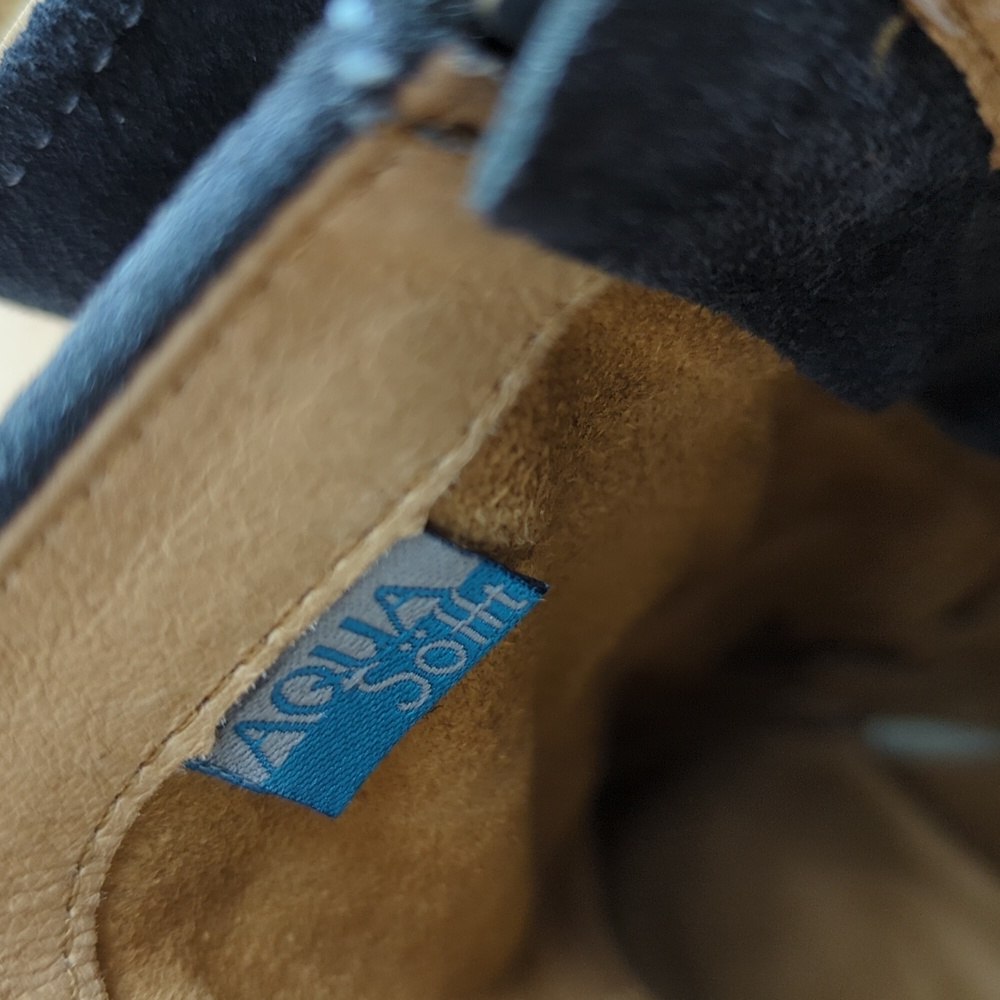 Sofft Siri Wedge Suede Booties Ankle Boots Dark Blue Sz 10 - Picture 5 of 9